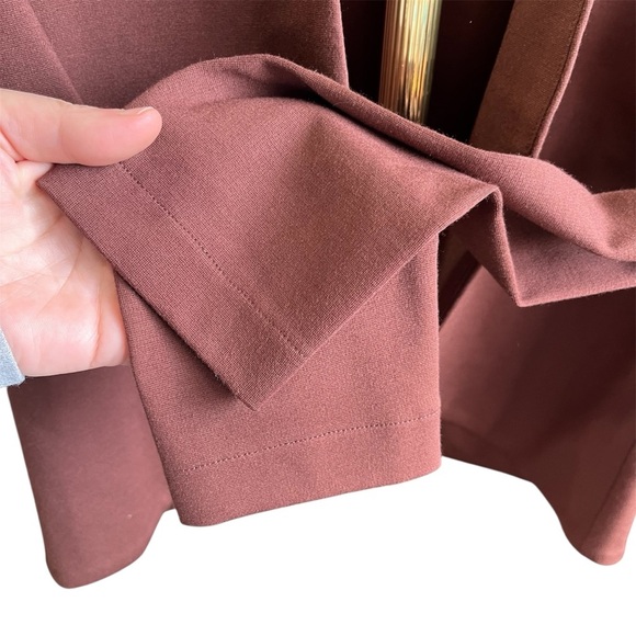 Ripley Rader Chocolate Brown Ponte Knit Bolero Blazer Medium - Picture 6 of 12